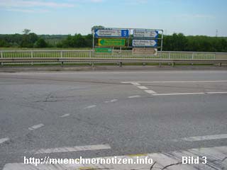 Der Kreuzungsbereich der A4-B9